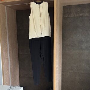 Brunello Cucinelli Black and Cream Jumpsuit